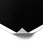 Schwarzweißsurfer bei Sonnenuntergang Poster (Ecke)