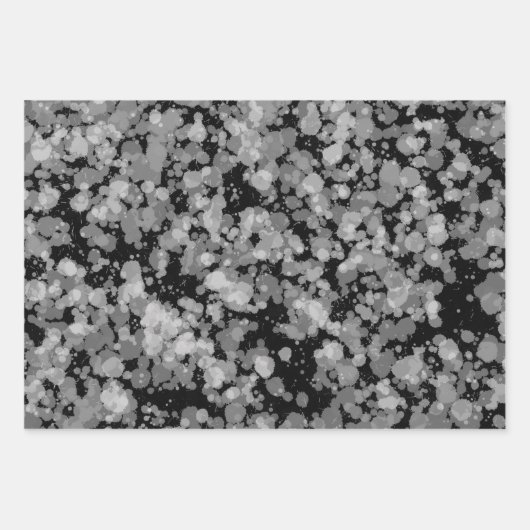 Schwarzweißtafel Geschenkpapier Set (Vorderseite 2)