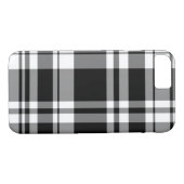 Schwarzweißtartan kariert Case-Mate iPhone hülle (Rückseite (Horizontal))