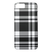 Schwarzweißtartan kariert Case-Mate iPhone hülle (Rückseite)