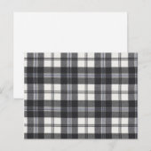 Schwarzweißtartan Postkarte (Vorne/Hinten)