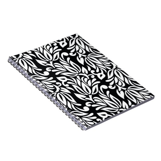 Schwarzweißtextilien. Notizblock (Rechte Seite)