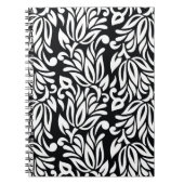 Schwarzweißtextilien. Notizblock (Vorderseite)