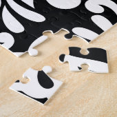 Schwarzweißtextilien. Puzzle (Seite)