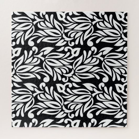 Schwarzweißtextilien. Puzzle (Horizontal)