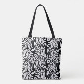 Schwarzweißtextilien. Tasche (Rückseite)