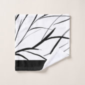 Schwarzweißtextur badhandtuch set (Waschlappen)