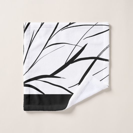 Schwarzweißtextur  badhandtuch set (Waschlappen)