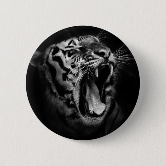 Schwarzweißtiger Inspiration Button (Vorderseite)