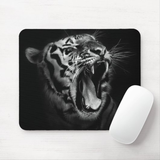Schwarzweißtiger Inspiration Mousepad (Mit Mouse)