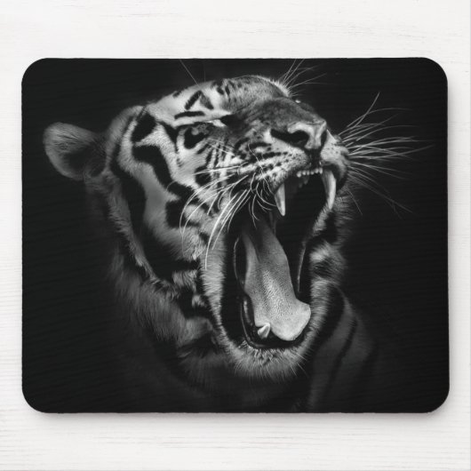Schwarzweißtiger Inspiration Mousepad (Vorne)