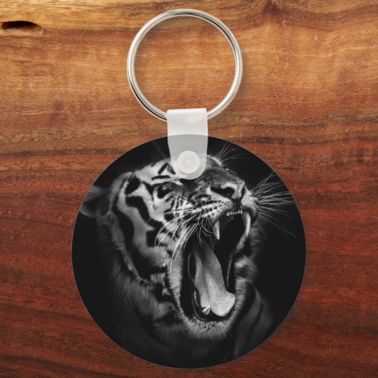 Schwarzweißtiger Inspiration Schlüsselanhänger (Vorderseite)