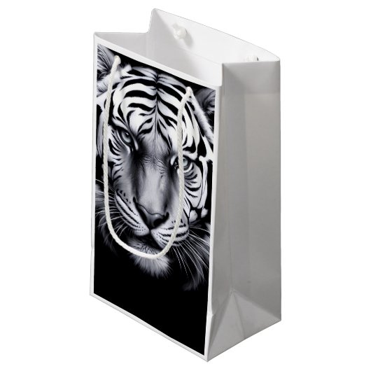 Schwarzweißtiger Kleine Geschenktüte (Vorderseite Schrägansicht)