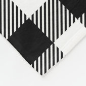 Schwarzweißtrafwagen Fleecedecke (Ecke)