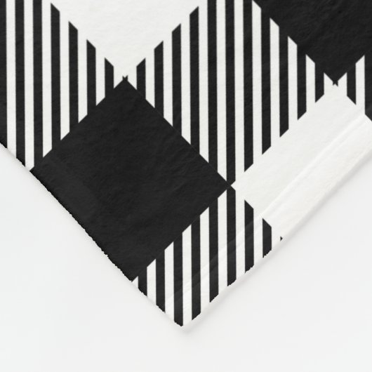 Schwarzweißtrafwagen Fleecedecke (Ecke)