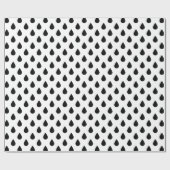 Schwarzweißtropfen Geschenkpapier (Flach)