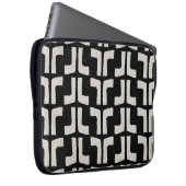Schwarzweißtuch Laptopschutzhülle (Vorne Rechts)