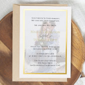 Schwarzweißtypografie Einfaches Foto Real Folieneinladung