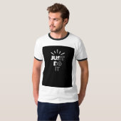 SchwarzweißTypografie T-Shirt (Vorne ganz)