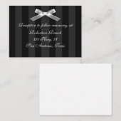 Schwarzweißverschlusskarte Begleitkarte (Vorne/Hinten)