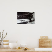 Schwarzweißwagen Poster (Küche)