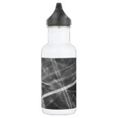 Schwarzweißwege Edelstahlflasche (Rechts)