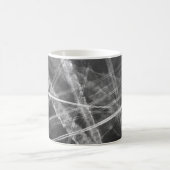 Schwarzweißwege Kaffeetasse (Mittel)