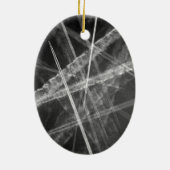 Schwarzweißwege Keramikornament (Hinten)