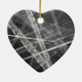 Schwarzweißwege Keramikornament (Hinten)