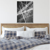 Schwarzweißwege Leinwanddruck (Insitu (Schlafzimmer))