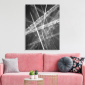 Schwarzweißwege Leinwanddruck (Insitu (Wohnzimmer))