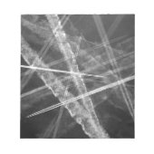 Schwarzweißwege Notizblock (Vorderseite)