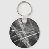 Schwarzweißwege Schlüsselanhänger (Vorderseite)