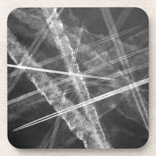 Schwarzweißwege Untersetzer (Vorderseite)