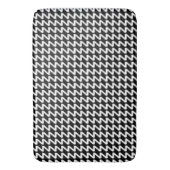 Schwarzweißwellen Moderne Sharp Waves Badematte (Vorderseite Vertikal)