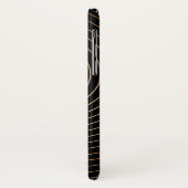 Schwarzweißwirbel mit Tan-Gradation Case-Mate iPhone Hülle (Hinten/Links)