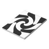 Schwarzweißwirbel Notizblock (Rotiert)