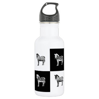 Schwarzweißzebra Edelstahlflasche