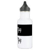 Schwarzweißzebra Edelstahlflasche (Rechts)