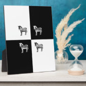Schwarzweißzebra Fotoplatte (Seite)