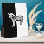 Schwarzweißzebra Fotoplatte (Seite)