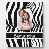 Schwarzweißzebradruck Fotoplatte (Vorderseite)