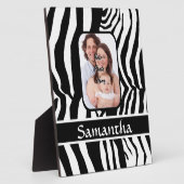 Schwarzweißzebradruck Fotoplatte (Seite)