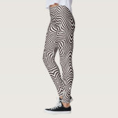 Schwarzweißzebradruck Leggings (Links)
