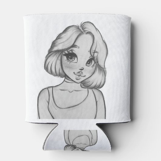 Schwarzweißzeichen Dosenkühler (Rückseite)