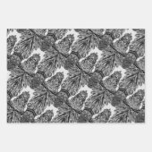 Schwarzweißzeichnungen Geschenkpapier Set (Vorderseite 2)