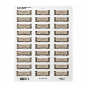 SchwarzwirbelDamask auf Tan (Vorne)