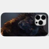 Schwarzwolf Case-Mate iPhone Hülle (Rückseite (Horizontal))