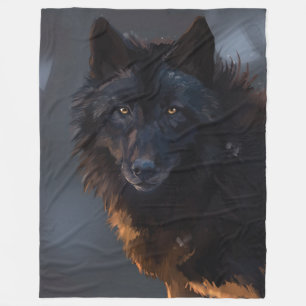 Schwarzwolf Fleecedecke