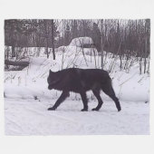 SCHWARZWOLF FLEECEDECKE (Vorderseite (Horizontal))